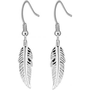 Boucles D'oreilles En Argent 925 Femme Boucles D'oreilles Pendantes Plume Boucles D Oreilles Pour Femme - Neuf