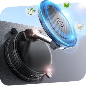 Support Telephone Voiture Magnetique pour Magsafe [avec Parfum], Ventouse &eacute;lastique Am&eacute;lior&eacute;e pour Aspiration Forte, Support de Voiture Pliable et Rotatif &agrave; 360&deg; pour iPhone 17/16/15/14/13/12 - Neuf
