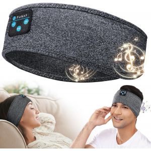 AYU-Casque de Sommeil sans Fil - Bluetooth Bandeau de Sport Ecouteurs avec Ultra-Fins HD Stéréo Haut-parleurs, Cadeaux pour Homme Femme Parfait pour Sommeil,Sport,Méditation - Neuf