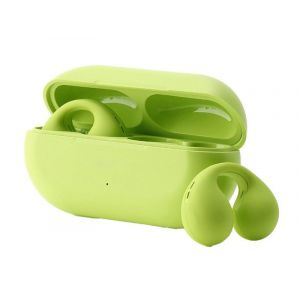 Écouteurs intra-auriculaires Bluetooth 5.3 à conduction osseuse, sans fil, TWS, vert - Neuf