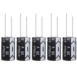 Condensateur 4700uF 35V Condensateurs &Eacute;lectrolytiques Aluminium 4700&iquest;F 35Volts 18x30MM Electrolytic Capacitor 4700 uF MFD 105&deg;C (Paquet de 5 Pi&egrave;ces) - Neuf