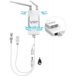 KALANKA-VONETS VAP11S-5G Répéteur de Pont WiFi Industriel 5 GHz avec répartiteur Ethernet, WiFi RJ45 1 mâle vers 2 Prises LAN Cat5, câble Ethernet répartiteur, Pont WiFi Exclusif avec Ventilateur - Neuf