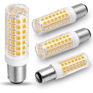 SEPT-B15D LED Dimmbar 6W Ersatz 40W 50W 60W B15D Halogenlampe, Kein Flackern, 230V, 630 Lumen, Warmweiß 3000K, 360°Abstrahlwinkel, 4er Pack - Neuf