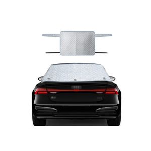 Housse magn&eacute;tique de lunette arri&egrave;re pour protection contre la neige, le gel et le soleil, avec sangles coupe-vent - Neuf