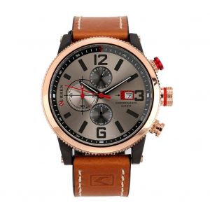 Curren Nouvelle Mode Hommes Mouvement Quartz Bracelet Bracelet Montre-Bracelet Montre (Bo&icirc;tier Noir + Cercle De Caf&eacute;) - Neuf