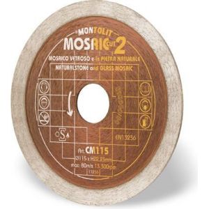 Disque De Diamant 125 Mm Pour Mos&eacute;ique Et Gr&Aring;&iquest;&ecirc;s Emaill&Aring;&iquest;&Atilde;&laquo; Mince Et Delicat Montolit Cermont Cm125 - Neuf