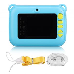 Appareil photo instantane tactile colore HD pour enfants, jouet numerique intelligent pour selfies, video, pour garcons et filles, bleu - Neuf