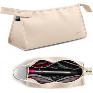Kalanka-Sac De Rangement Pour Dyson Airwrap Styler Et Bigoudi Accessoires, Sac De Voyage Compatible Avec Sèche-Cheveux Dyson Supersonic, Étui De Rangement Pour Sèche-Cheveux (Beige, Triangle) - Neuf