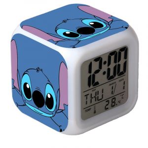 Réveil LED coloré Lilo et Stitch Cartoon Stitch - Neuf