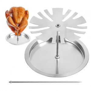 Support Pour Rotissoire A Poulet, Support Pour Ailes De Poulet, Support Pour Pilons De Poulet En Acier Inoxydable - Neuf
