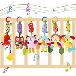 Jouet Suspendu Pour Poussette De B&iquest;&iquest;B&iquest;&iquest;, Paquet De 6 Jouets Hochet Suspendus Pour Landau - Neuf