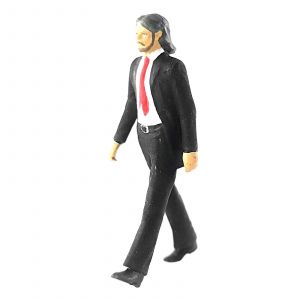 1:64 Character Diorama Band Member Figures Model Street Railway Children Toy black - Neuf