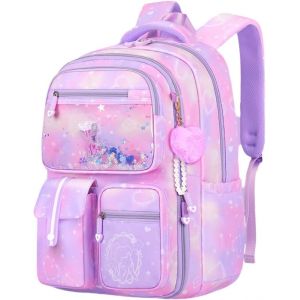 Sac à dos d&#39;écolier pour fille 2 3 4 5 6 classe 7-15 ans Sac à dos enfant école fille adolescente Sac à dos femme Sac à dos d&#39;école Sac d&#39;école Sac à dos décontracté pour filles - Neuf