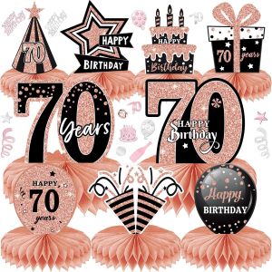 Ayuhr-Décoration De Centre Table Anniversaire 10pcs Deco Anniversaire 18 Ans En Nid D'abeille Décorations D'anniversaire De Fête Pour Hommes Femmes (18) - Neuf