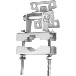 Support Mural Antenne Fixation Pince à Mât Antenne Réglage de l'angle Antirouille Accessoires Matériels pour Extérieur Maison Support de Poteau d'antenne Kits de Montage - Neuf