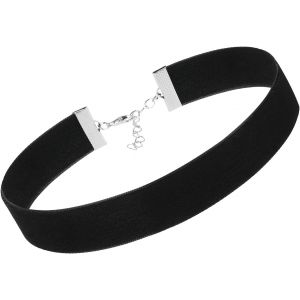 Kal-1 Collier En Velours Noir Pour Femme Collier Sangle En Velours Noir Collier Gothique Ajustable Pendentif Noir Pour Femme Convient Pour Halloween Fête D'anniversaire Cosplay - Neuf