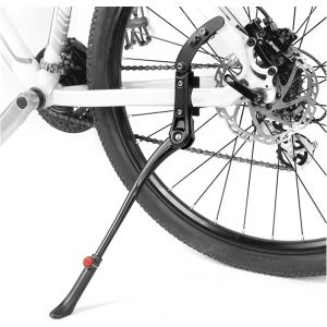 Bequille Velo,R&eacute;glable B&eacute;quille V&eacute;lo Pour 24-29 Pouces Bequille,Cale Pied Velo Avec Pied En Caoutchouc Antid&eacute;rapant,B&eacute;quilles De V&eacute;lo Laterale Support Velo Pour V&eacute;los De Ville - Neuf