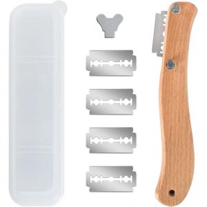 Lame Boulanger, Porte Lame Boulanger, Avec 5 Lames En Acier Inoxydable, Lame Pain Boulanger, Couteau Pâte À Pain, Outil Pour Le Pain, Pour Diy Graver Des Motifs De Pain Cuisine Acc[Pou8805049] - Neuf