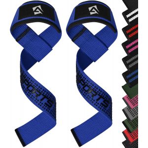 Sangles De Levage Musculation 23"" Avec Rembourrage N&eacute;opr&egrave;ne 5mm-Sangles De Tirage Poignet,Lifting Straps Pour Fitness,Gym,Halt&eacute;rophilie,Entra&icirc;nement Homme Femme.[K184] - Neuf