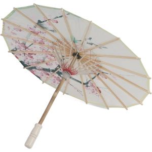 Parapluie En Papier,Fait &Agrave; La Main En Papier,55cm De Diam&egrave;tre,Manche 37cm,Parasol Chinois Et Bois Pour Mariage D&eacute;coration De F&ecirc;te Photo Cosplay Prop (150g) - Neuf