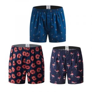 3 Pi&egrave;ces Nouveaux Sous-V&ecirc;tements Pour Hommes Boxer Shorts Cale&ccedil;ons 100% Coton L&acirc;che Hommes Pantalon Respirant M&acirc;le Fl&egrave;che Culottes Boxershorts Hommes Shorts.Europa L(75-85kg).Yh18yh19yh21 - Neuf