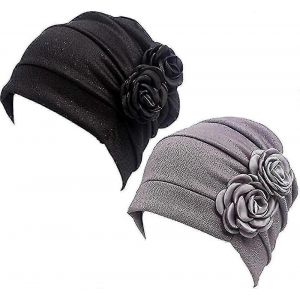 Chimio Turban Couvre-Chef Fleur Bonnet Foulard Cap T&ecirc;te Wrap Perte De Cheveux Chapeau Pour Le Cancer - Neuf