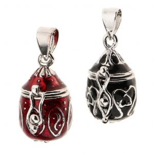 2pcs Retro Enamel Memorial Pendentif Crémation Urne Souvenir Frêne Porte-Cercueil - Neuf