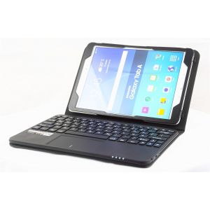 Mq Pour Samsung Galaxy Tab A 10.1 (2016) - Etui Avec Clavier Et Pavé Tactile Intégré, Clavier Français (Azerty) | Housse Avec Clavier Bluetooth Pour Galaxy Tab A 10.1 Wifi Sm-T580, Lte Sm-T585 - Neuf