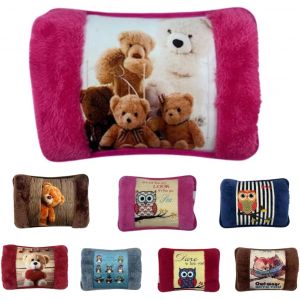 Sac à eau chaude électrique avec doublure douce en peluche,500 W rechargeable,max 75 °C-chauffe-mains et chauffe-pieds,soulagement des douleurs musculaires,dos et menstruelles,idéal - Neuf