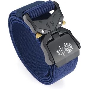 Cauc-Ceintures Homme, Femme Ceinture &Eacute;lastique Jeans Ceinture Tactique Militaire En Toile Nylon Molle Lib&eacute;ration Rapide Boucle Sangle R&eacute;glable Pour Sport Ext&eacute;rieur Pratique Et Durable 1.5 - Neuf