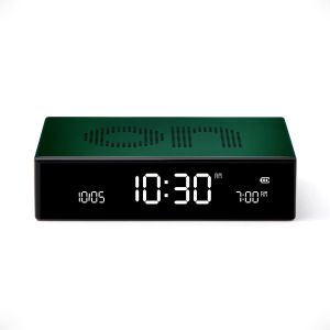Flip Premium Réveil Réversible Et Rechargeable, À Écran Va Lcd, Faces On/Off, Snooze, Contrôle Tactile, En Aluminium - Or - Neuf
