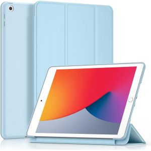 Coque Pour Ipad 9&egrave;me 2021/8&egrave;me 2020/7&egrave;me 2019,Ipad 10,2 Pouces,Housse &Eacute;tui Avec Veille/R&eacute;veil Automatique Pour Ipad 9/8/7 (Bleu Glacier) - Neuf