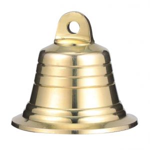Cloches de Noël pendentif 5CM clochette dorée sonnette en laiton cloches en métal doré artisanat cloches de Noël décorations d'arbre de Noël décorations de Noël décoration d'arbre de Noël - Neuf