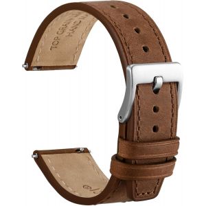 Elite Bracelet Montre, Cuir De Grain Sup&eacute;rieur, Lib&eacute;ration Rapide, Largeur De Bande 20mm - Neuf