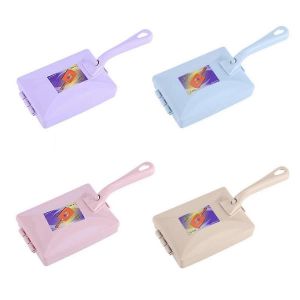 4PC Tapis Chapelure Table Brosse Manuel Ramasse-miettes Nettoyeur Portable Double Rouleau Balayeuses pour Chambre &Agrave; Coucher &Agrave; La Maison - Neuf