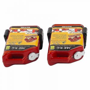 2 Pcs 1/10 &Eacute;chelle Rc Crawler Accessoire Mini R&eacute;servoir De Carburant (Rouge) - Neuf