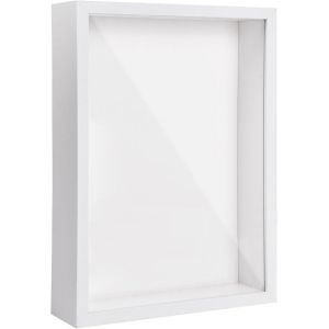 Cadre Photo 3D &agrave; Remplir, Cadre 3D Profond A4, 22,7 x 31,4cm Cadre Profondeur, Cadre de Bo&icirc;te D'Ombre, Cadre D'Objet en Bois, Cadre Vitrine Profond pour Photos Fleurs Souvenirs M&eacute;dailles (Noir 5CM) - Neuf