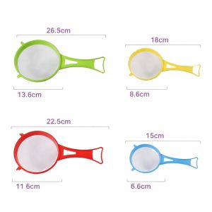 Set de 4 Tamis &agrave; Farine Color&eacute;s &iquest; Tailles Diff&eacute;rentes, Tamisage Fin pour P&acirc;tisserie, Cuisine et Desserts - Neuf