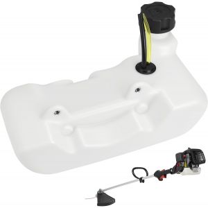 MEVRONISSHOP-R&eacute;servoir Essence de D&eacute;broussailleuse R&eacute;servoir Carburant avec Tuyau Anti-vieillissement Essence Plastique de Tondeuse R&eacute;servoir Carburant de Rechange compatible avec CG430 520 43CC 52CC - Neuf