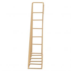 Hjlian Etagere Murale Triangulaire Elegante En Fer Forge, Rangement, Porte-Revues, Panier Cadeau (Dore) - Neuf