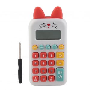 Machine de manipulation mathematique parlante, puzzle, addition, division, jouet educatif pour enfants, blanc - Neuf