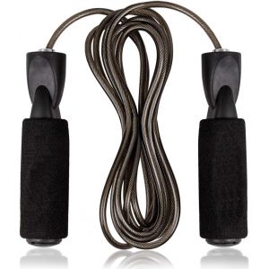 Corde À Sauter | Corde À Sauter Réglable De 2,6 M, Anti-Emmêlement, Avec Fil D'acier Et Roulements À Billes, Pour Hommes Et Femmes, Saut De Vitesse, Boxe, Cardio, Endurance - Neuf