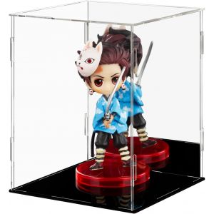 Sansh-Ecoseao Vitrine En Acrylique Avec Miroir, Boîte De Rangement Transparente Pour Figurines D'action, Objets De Collection, Stockage À Domicile (20cmx20cmx25cm) - Neuf