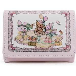 Petit Sac &Agrave; Main Pour Femme Avec 7 Emplacements Pour Cartes Et Fen&ecirc;tres En Forme De Coeur Pour Carte D'Identit&eacute;,Portefeuille Pour Femme En Cuir Synth&eacute;tique,Petit Sac &Agrave; Main &Agrave; Trois Volets, - Neuf