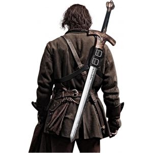 Cauc-M&eacute;di&eacute;val Grenouille D'&eacute;p&eacute;e Fourreau Epee Ceinture Porte-&Eacute;p&eacute;e &Eacute;paule Dos &Eacute;tui &Agrave; &Eacute;p&eacute;e Titulaire &Eacute;p&eacute;e Accessoires Renaissance (Z-Noir) - Neuf