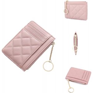 Etuis Porte-Clés de Voiture Housse de Protection clé de Voiture Double couche Porte-clés de Voiture Sac Étui à Pièces en Cuir Pochette Zippée avec Fenêtre Transparent Porte Monnaie - Neuf