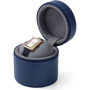 Kal-Boîte À Montres En Cuir Pu Boîte De Rangement Pour Montres Vitrine De Montre Organisateur Pour Hommes Anniversaire Fête Des Pères Anniversaire Saint Valentin (Bleu) - Neuf
