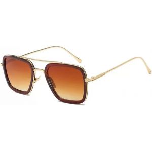 Lunettes de Soleil Vintage 70s Pilote Carré - Hommes & Femmes, Conduite, Voyage, Cosplay, Carnaval, Activités Extérieures - Neuf