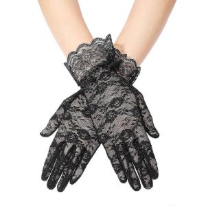 Femmes Gant Dentelle Conduite Gants Courts Gants Noir Gants Femmes Gants En Dentelle Filles Gants Femmes - Neuf