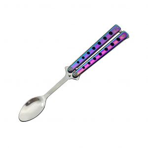 Cuillere Papillon Compatible Avec Les Ustensiles De Camping Pliables En Acier Inoxydable Compatibles Avec Le Camping-P - Neuf